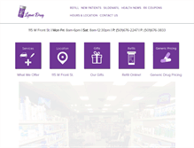 Tablet Screenshot of lyonsdrug.com